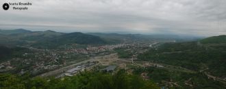 PanoramaTg-Ocna vazuta de pe Magura.